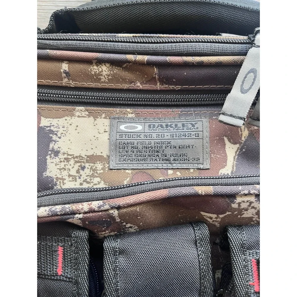 Oakley Tactical Field Gear Camo Messenger Laptop Bag Backpack Brown Camouflage